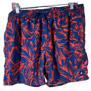 Sperry Mens Swim Trunks Size Large Floral Swimming Suit Hawaiian Shorts